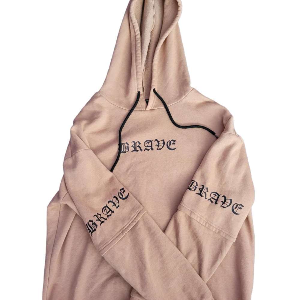 Brown 'Brave' SHEIN Hoodie